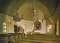 Interiör av Östads kyrka. Odaterat. Copyright AB H. Lindenhags, Göteborg. Foto Alf Bokgren. Nr. 10008