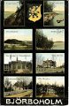 Björboholm. Postgånget 20 juni 1909. J.E. Lindquis Vykortsförlag, Björboholm