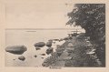 Björbolm. Odaterat. Karin Möller Fotografiatelier, Alingsås. Ångslupen Jonas Alströmmer nedanför Strandkullen