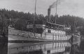 Ångbåtarna Elfängen och Necken i Göta Älv. Fotografi i Ragnar Magnanders samling. Nr 32021. Utgivet av Göteborgs Vykortsklubb