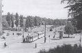 Göteborg. Korsvägen med spårvagnar. Efter fotografi av framlidne Stig Nyberg.Göteborgs vykortsklub. Nr 22 2022
