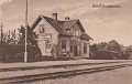 Gråbo Järnvägsstation. Postgånget 3 juni 1928. Foto Bror Karlström, Stockholm