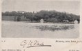 Hälsning från Nääs. Postgånget21 augusti 1902. C.W. August Abrahamssons Stiftelse. W. Z.-G. Auto. Med slottet