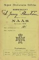 Minneskort fär deltagare i kurs på Nääs sommaren 1909. Framsida