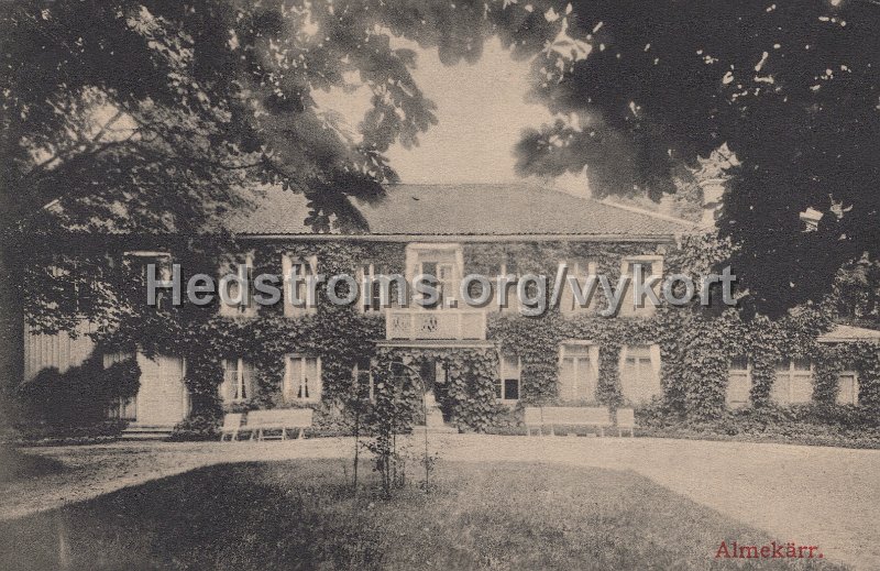 Almekarr. Postganget 20 juli 1921. Foto. Forlag Olga Runman, Goteborg.jpg - Almekärr.Postgånget 20 juli 1921.Foto & Förlag: Olga Runman, Göteborg.