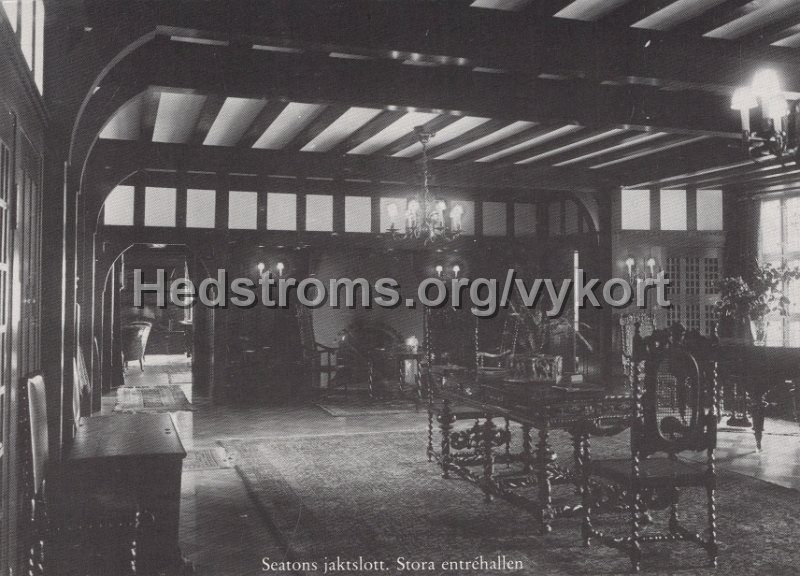 Seatons jaktslott. Stora entrehallen. Odaterat.jpg - Seatons jaktslott. Stora entréhallen.Odaterat.