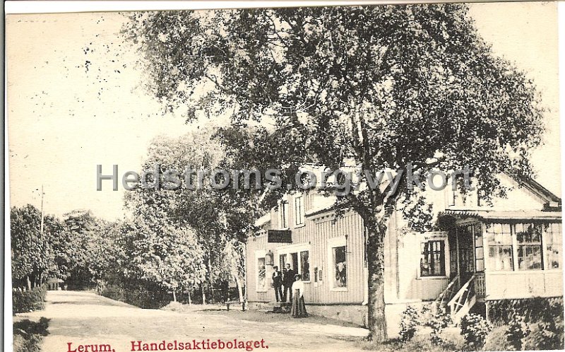 Lerum. Handelsaktiebolaget. Postganget 20 mars 1911.jpg - Lerum. Handelsaktiebolaget.Postgånget 20 mar 1911.