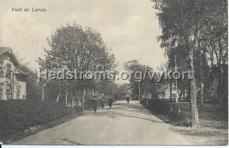 Parti av Lerum. Odaterat.jpeg - Parti av Lerum.Postgånget 26 juli 1916.Förlag: Svenska Litografiska AB, Stockholm