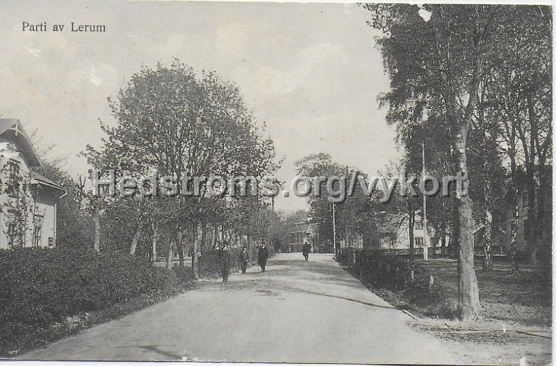 Parti av Lerum. Postganget 26 juli 1916.jpeg - Parti av Lerum.Postgånget 26 juli 1916.