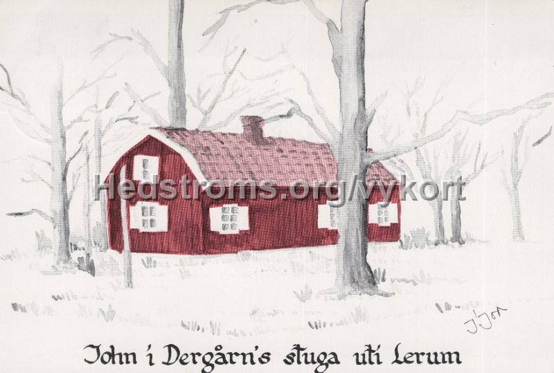John i Derardens stuga uti Lerum. Postganget 16 januari 1989. Lions jultia. Lions Club Lerum.jpg
