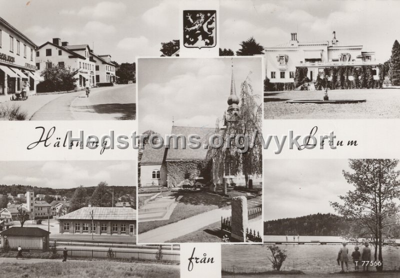 Halsning fran Lerum. Postganget 11 maj 1962. Pressbyran T77556.jpg - Hälsning från Lerum.Postgånget 11 maj 1962.Pressbyrån T77556.