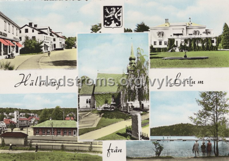 Halsning fran Lerum. Postganget 24 juli 1966.jpg - Hälsning från Lerum.Postgånget 24 juli 1966.