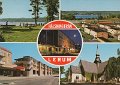 Halsning fran Lerum. Postganget 8 juli 1982. Copyright Lindenhags, Floda. Tel 0302  325 45
