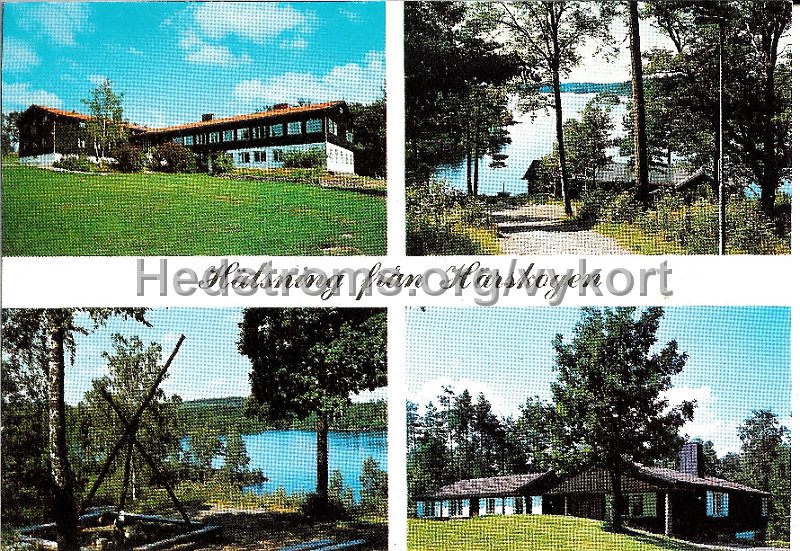 Harskogens Kurs- och Friluftsgard, Lerum. Daterat 7 julki 1982. Foto A B Flygtrafik, O. Lilljeqvist, Dlas Langed.jpg - Hälsning från HärskogenHärskogens Kurs- och Friluftsgård, Lerum.Daterat 7 juli 1982.Foto: A/B Flygtrafik, O. Lillieqvist, Dals Långed.