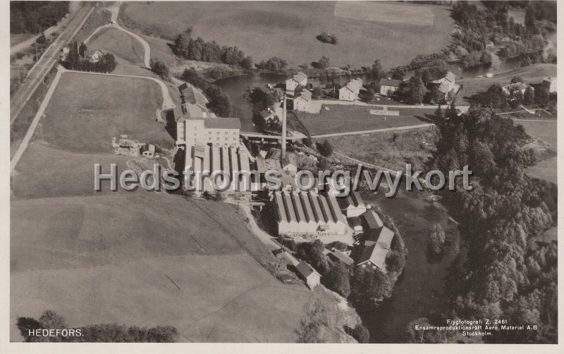 Hedefors. Drufvefors Vafveri A B. Fabrik och bostader i Hedefors. Postganget 22 oktober 1950.jpg - Hedefors.Drufvefors Väfveri A B. Fabrik och bostäder i Hedefors.Postgånget 22 oktober 1950.