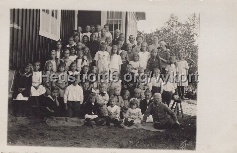 Skola. Postganget Hedefors 29 mars 1922.jpg - Skola.Postgånget Hedefors 29 mars 1922.