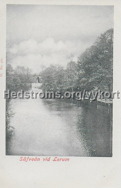 Safvean vid Lerum. Odaterat. D No. 461.jpeg - Säfveån vid Lerum.Odaterat.D No. 461.