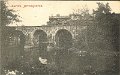 Lerum, Jarnvagsbron. Postganget 19 september augusti 1910. Forlag Carl Broback