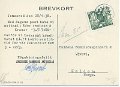 Jonsereds presenningsduk av hellinne. Postganget 18 oktober 1934. Adresssida