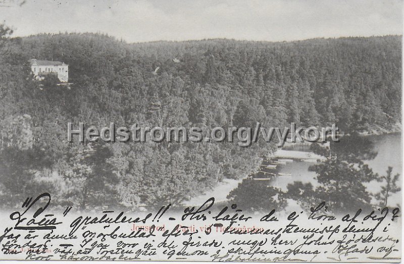 Jonsered. Parti vid Herregarden. Postganget 12 maj 1903. Imp. J. Portelius.jpeg - Jonsered. Parti vid Herregården.Postgånget 12 maj 1903.Imp. J. Portelius.