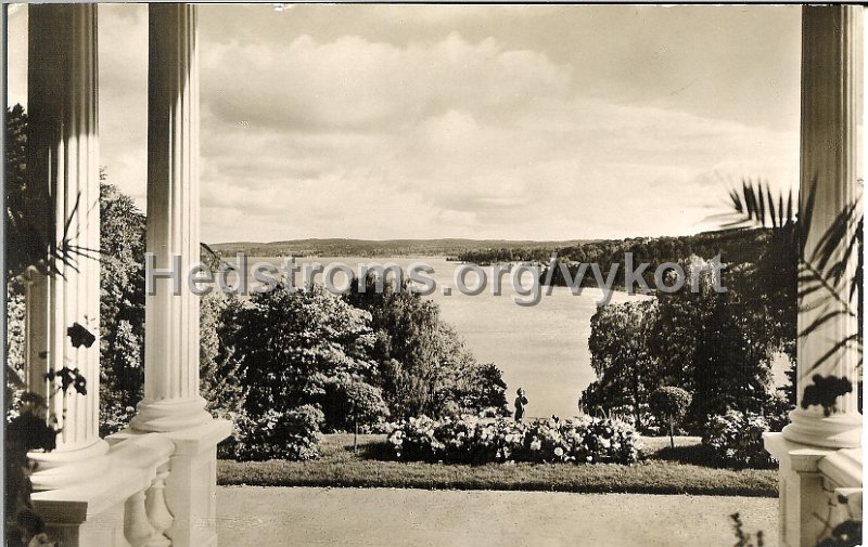 Utsikt fran Herrgarden. Postganget 20 juli 1943.jpg - Utsikt från Herrgården.Postgånget 20 juli 1943.