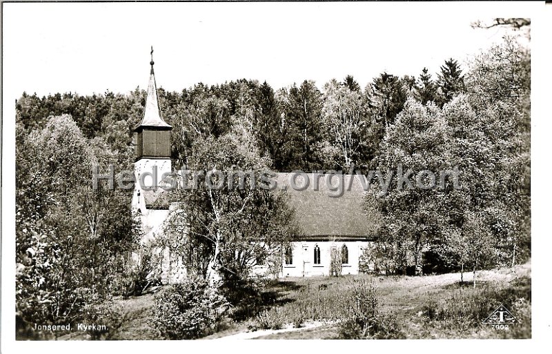 Jonsered. Kyrkan. Odaterat. Forlag Jonsereds Kiosk. Traff 7902.jpg - Jonsered. Kyrkan.Odaterat.Förlag: Jonsereds Kiosk.Träff 7902.
