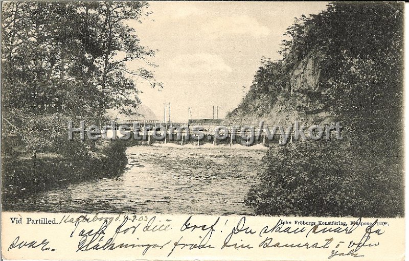Vid Partilled. Postganget 4 mars 1903. John Frobergs konstforlag, Finspang. 1902.jpg - Vid Partilled.Postgånget 4 mars 1903.John Fröbergs konstförlag, Finspång. 1902.