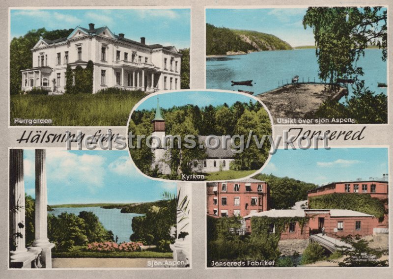 Halsning fran Jonsered. Odaterat. Copyright AB H. Lindenhag, Goteborg. S 135.jpg - Hälsning från Jonsered.Odaterat.Copyright: AB H. Lindenhag, Göteborg. S 135.
