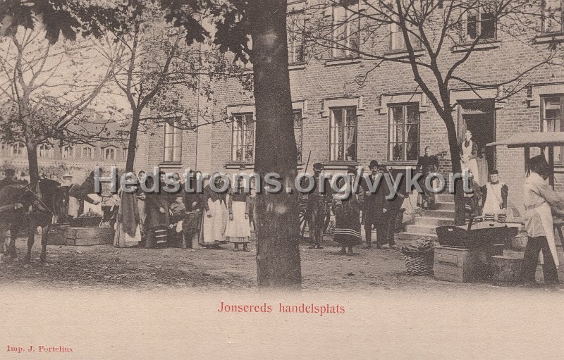Jonsereds Handelsplats. Odaterat. Imp. J. Portelius.jpg - Jonsereds Handelsplats.Odaterat.Imp. J. Portelius.