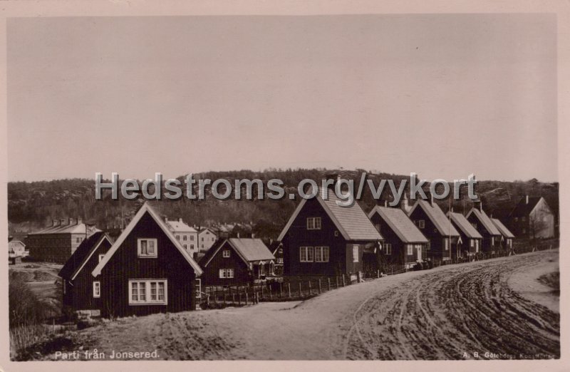 Parti fran Jonsered. Odaterat. Import Jonsereds Handelsbod.jpg - Parti från Jonsered.Odaterat.A.B.Göteborgs Konstförlag.Import: Jonsereds Handelsbod.