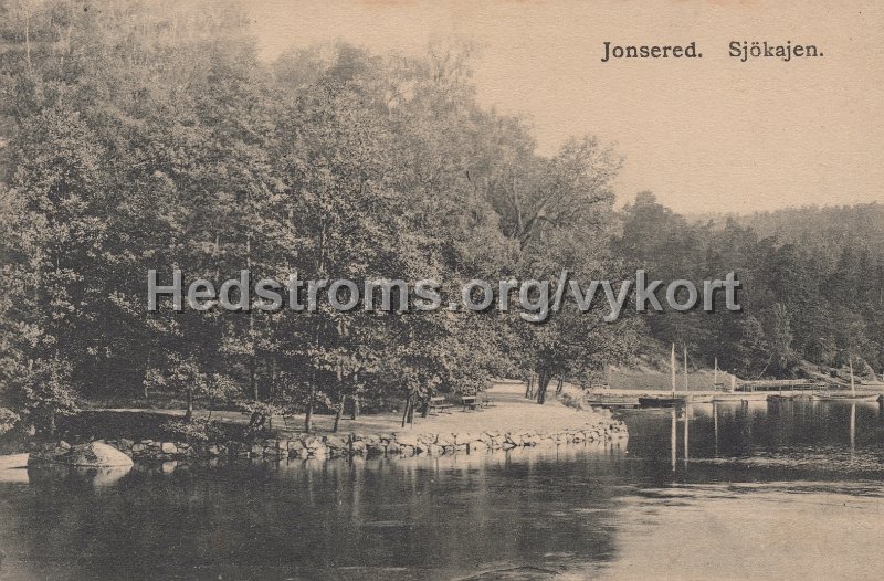 Jonsered. Sjokajen. Daterat 22 november 1910.jpg - Jonsered. Sjökajen.Daterat 22 november 1910.