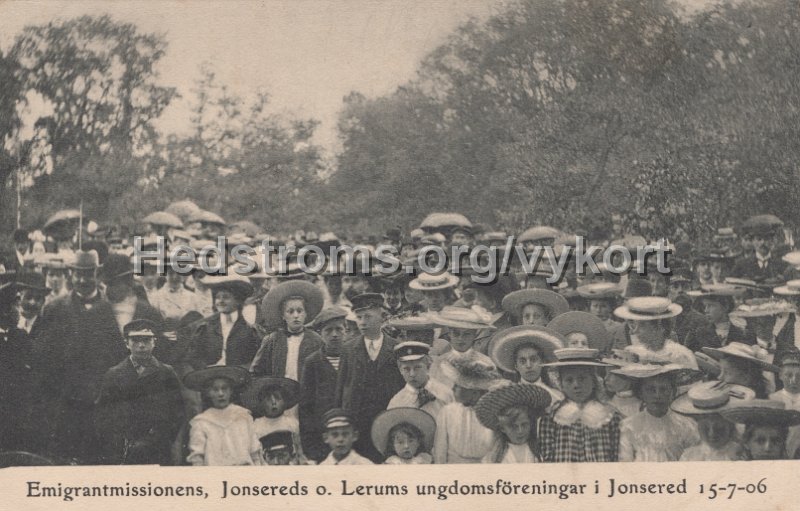 Emigrantmissionens, Jonsereds o. Lerums ungdomsforeningar i Jonsered 15-7-06. Odaterat.jpg - Emigrantmissionens, Jonsereds o. Lerums ungdomsföreningar i Jonsered 15-7-06.Odaterat.