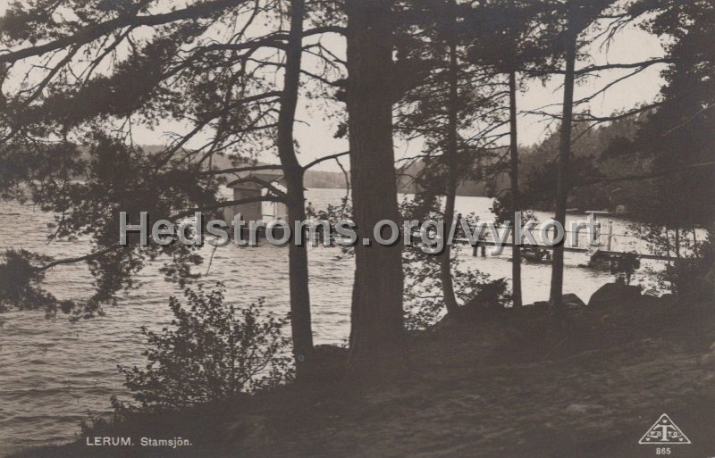 Lerum. Stamsjon.Postganget 20 februari 1937. Forlag Alrik Hedlund, Goteborg. Traff 865.jpg - Lerum. Stamsjön.Postgånget 20 februari 1934.Förlag: Alrik Hedlund, Göteborg.Träff 865.
