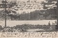 Lerum. Parti af Stamsjon. Postganget 26 juni 1905. Jac. Hægerstroms forlag