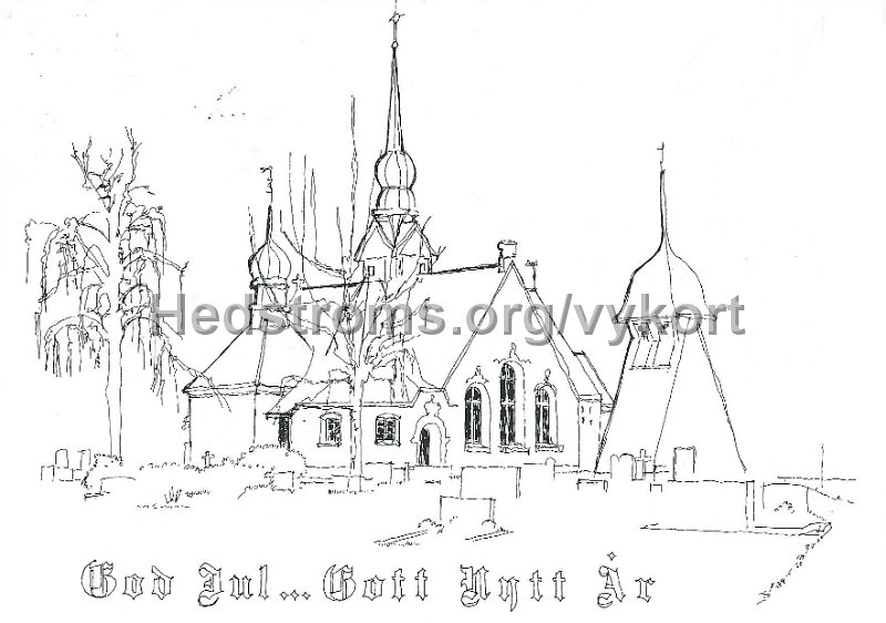 Lerums Kyrka. Postganget 21 februari 1986.jpeg - Lerums Kyrka.Postgånget 21 februari 1986.