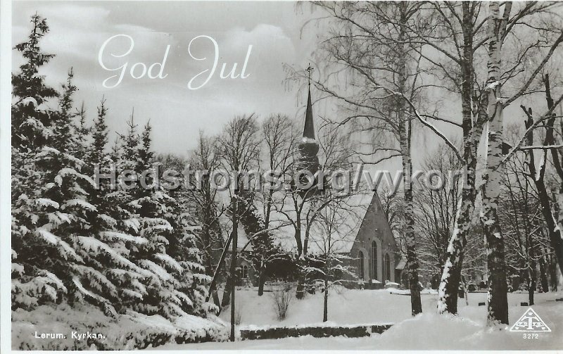 Lerum. Kyrkan. Odaterat. C.A. Traff 3272.jpeg - Lerum. Kyrkan.God Jul.Odaterat.C.A. Träff 3272.