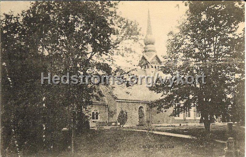 Lerums kyrka. Odaterat. Forlag Arvid Nilsson.jpg - Lerums kyrka.Odaterat.Förlag: Arvid Nilsson.