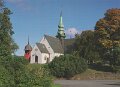 Lerums kyrka. Odaterat. Ahlsens Foto, Lerum