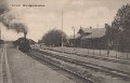 Lerum, Jarnvagsstationen. Postganget 24 augusti 1918. Svenska Litografiska