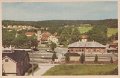 Lerum. Jarnvagsstationen. Postganget 10 mars 1936. Forlag Lerums Bok- Pappershandel. Sagokonst 1738. Fargfotografi