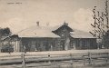 Lerums station. Posganget 7 juli 1909. Foto  Forlag Olga Rinman, Goteborg