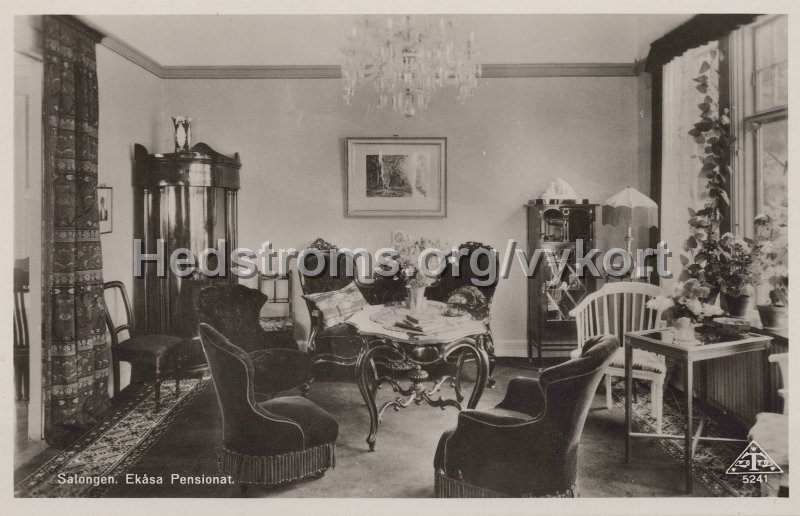 Salongen. Ekasa Pensionat. Odaterat C.A. Traff 5241.jpg - Salongen. Ekåsa Pensionat.Odaterat.C.A. Träff 5241.
