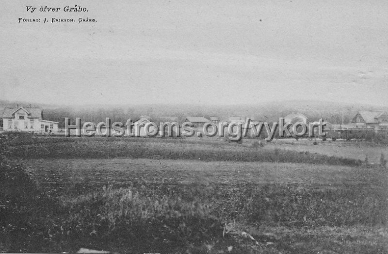 Vy over Grabo. Postganget 1917. Forlag  J.Erikson, Grabo.jpeg - Vy över Gråbo.Postgånget 1917.Förlag: J.Erikson, Gråbo.