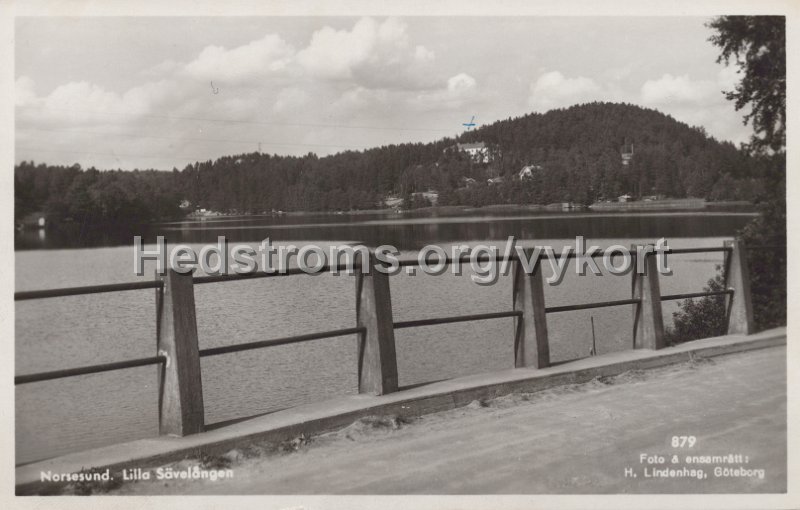Norsesund. Lilla Savelangen. Postganget 19 juni 1952. Foto ensamratt H. Lindenhag, Goteborg. 879.jpg - Norsesund. Lilla Sävelången.Postgånget 19 juni 1952.Foto & ensamrätt: H. Lindenhag, Göteborg. 879.
