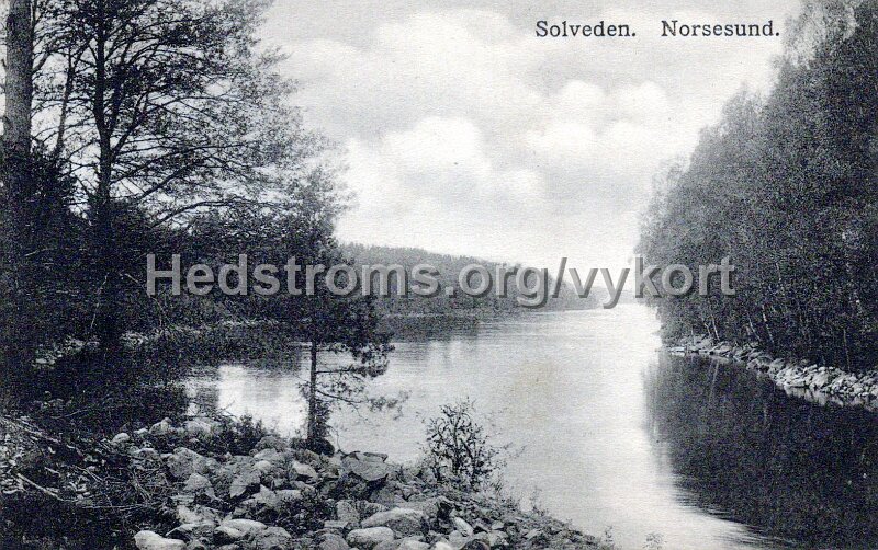 Solveden. Norsesund. Postganget 13 augusti 1911. Forlag Karin Moller, Alingsas.jpg - Solveden. Norsesund.Postgånget 13 augusti 1911.Förlag: Karin Möller, Alingsås.