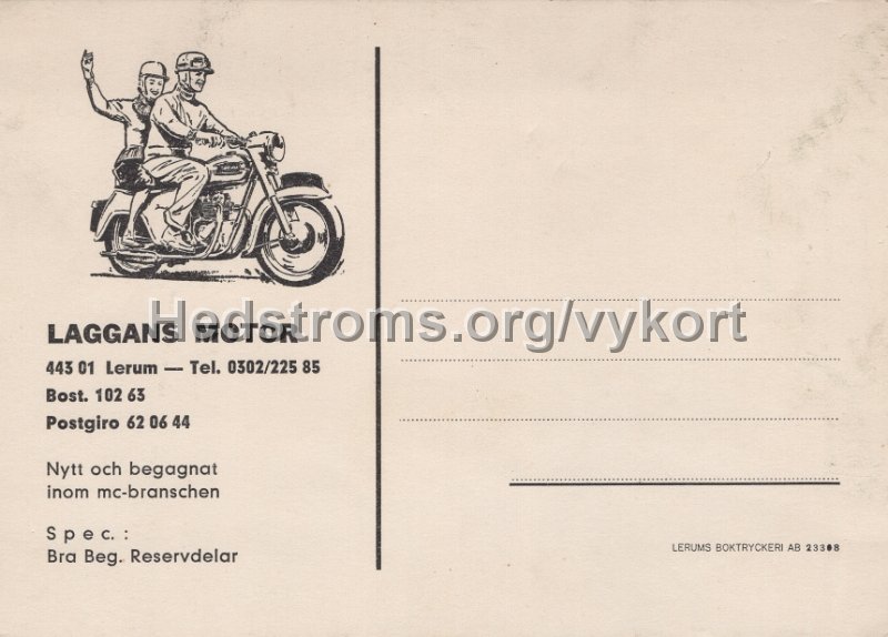 Laggans Motor. Odaterat. Lerums Boktryckeri AB.jpg - Laggans Motor.Odaterat.Lerums Boktryckeri AB.
