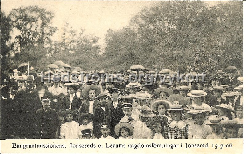 Ovrigt 001.jpg - Emigrantmissionens, Jonsereds o. Lerums ungdomsföreningar i Jonsered 15-7-06.