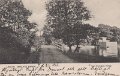 Lerum. Bro vid Aspen. Postganget 21 april 1902. Carl Brobacks forlag