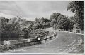 Lerum. Bron over Savean. Postganget 3 juli 1936. A.B. Alga, Stockholm19192