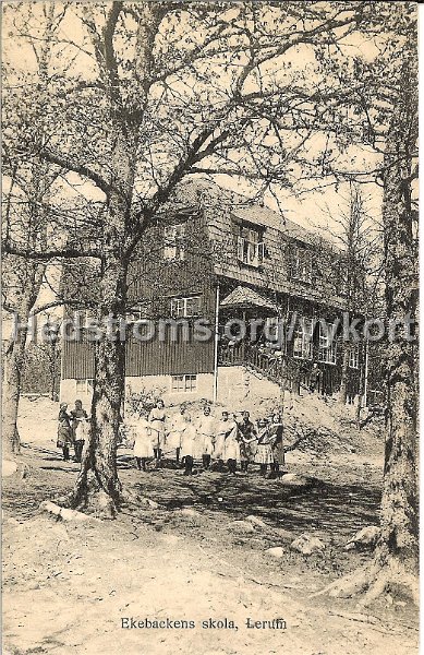 Ekebackens skola, Lerum. Odaterat. Svenska Litografiska.jpg - Ekebackens skola, Lerum.Odaterat.Svenska Litografiska.